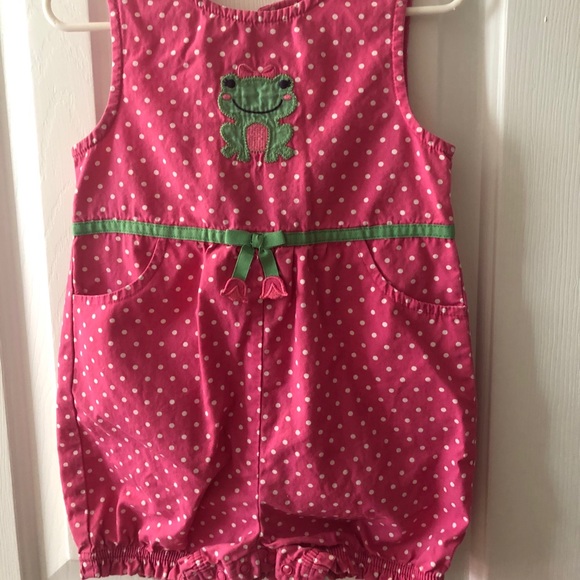 Pink frog romper - Picture 1 of 3